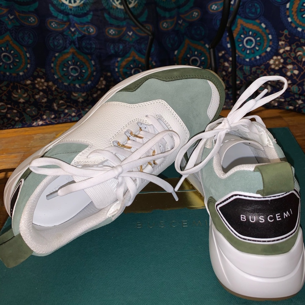 Buscemi low top leather‎ and suede sneakers